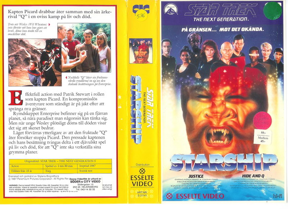 21141 STAR TREK: TNG  - STARSHIP  (VHS)